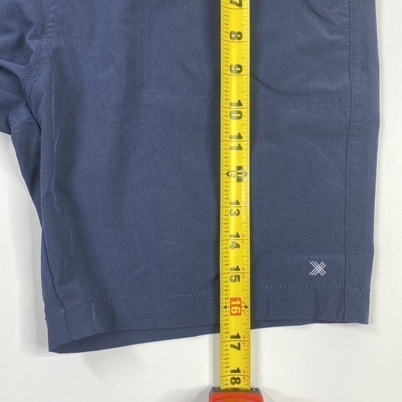 Kenneth Cole Navy Blue Lined Shorts Drawstring Waist Size Small - Picture 10 of 10